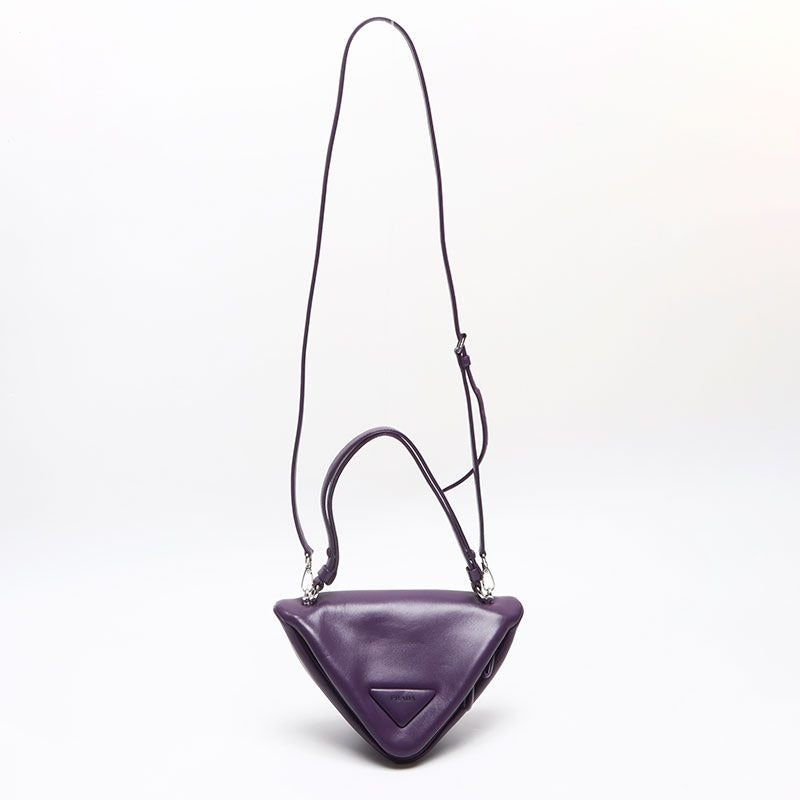 Prada Handbag Nappa Leather Padded Triangle