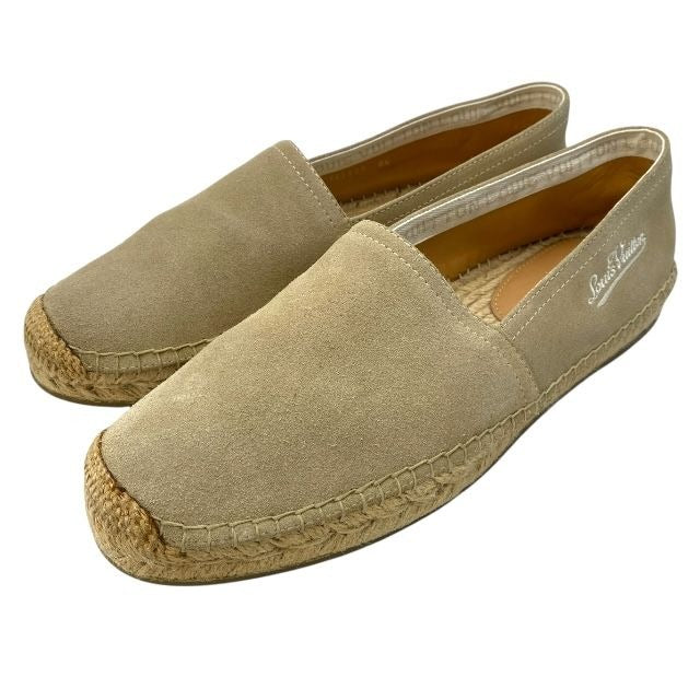 Louis Vuitton Cl1116 Jute Bidar Line Espadrille Slip-on Beige Suede Hemp