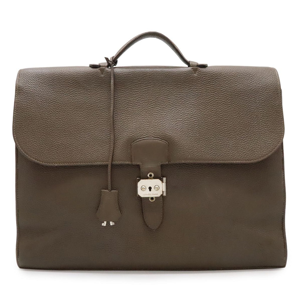 Hermes Sac a Depeches 41 Business Bree Fauxsu Document Purse Togo Leather