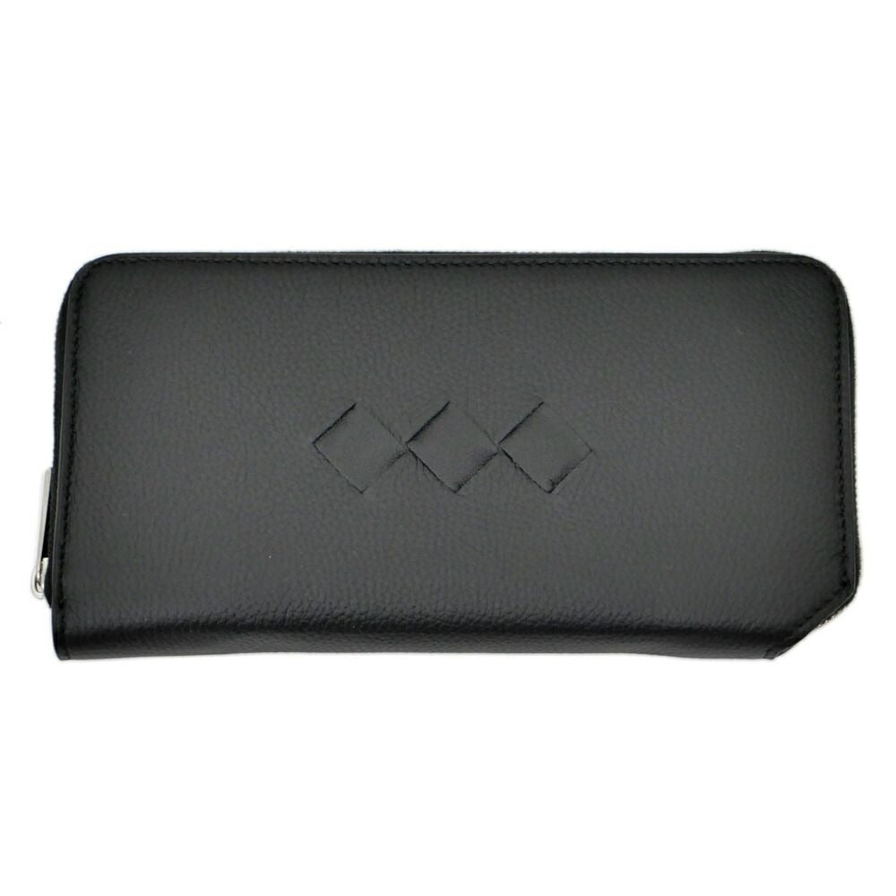 Bottega Veneta Tre Zip Around Wallet Long Black