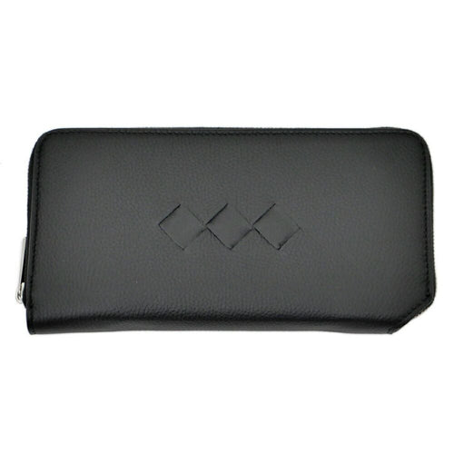 Bottega Veneta Tre Zip Around Wallet Long Black