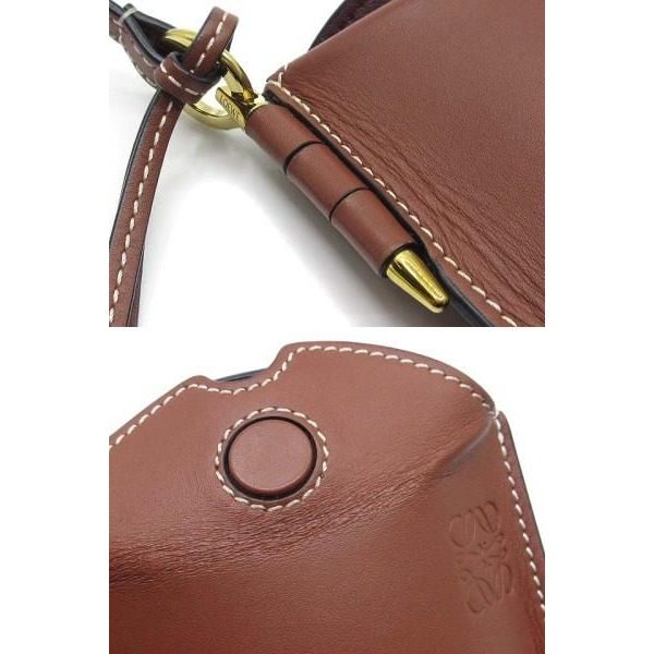 Loewe Gate Pocket Pochette Mini Shoulder Bag Brown — view 7