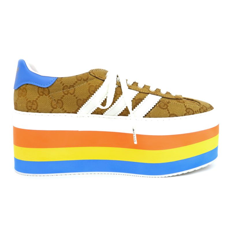 Gucci Adidas Collaboration Sneakers Thick Sole Gazelle — view 2