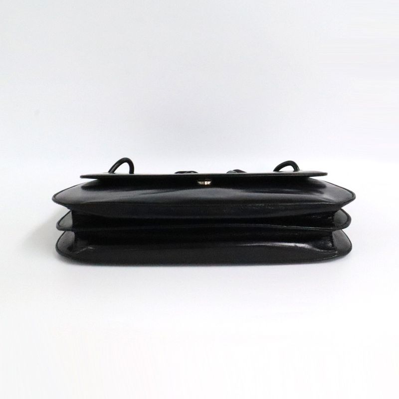 Prada Plachain Shoulder B6380 Black Nappa Swing Leather Bag — view 4