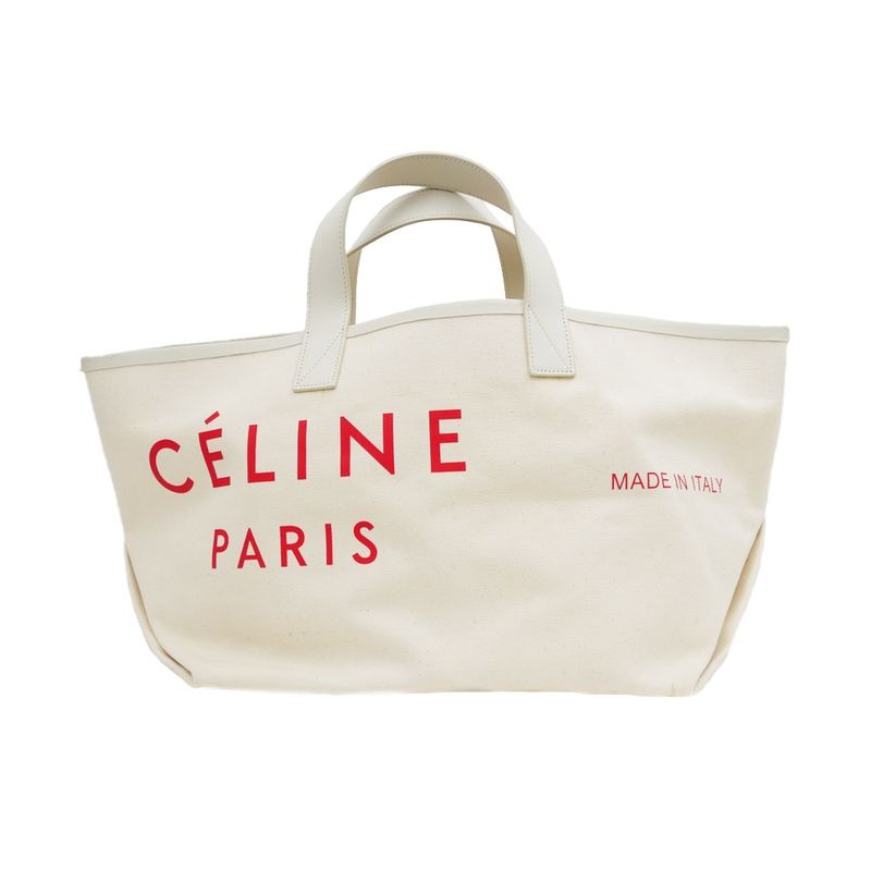 Celine Made Into Bag Small Hand White Red B3 D.27 N12