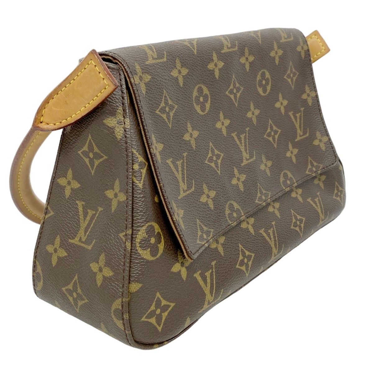 Louis Vuitton Shoulder Bag Monogram Mini Looping Brown — view 2