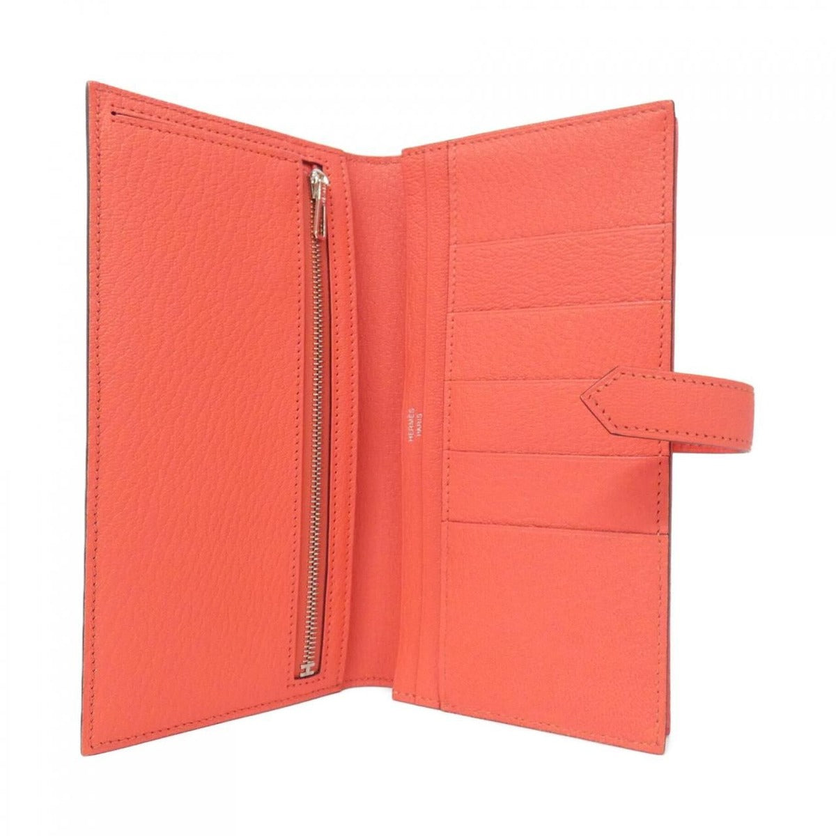 Hermes Bearn Souffle Wallet Rose Texas — view 4