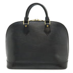 Louis Vuitton Epi Alma Handbag Leather Noir Black Gold