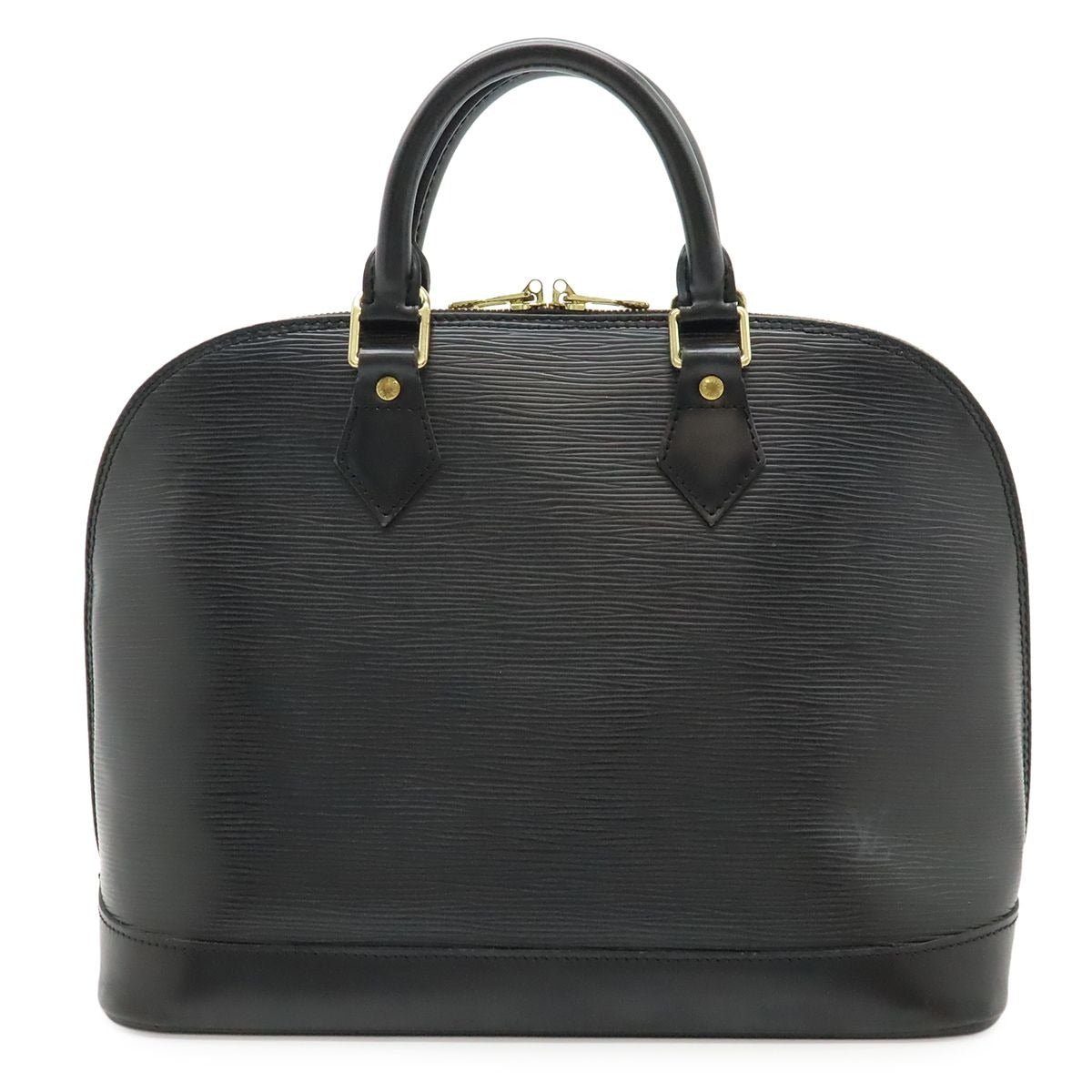 Louis Vuitton Epi Alma Handbag Leather Noir Black Gold