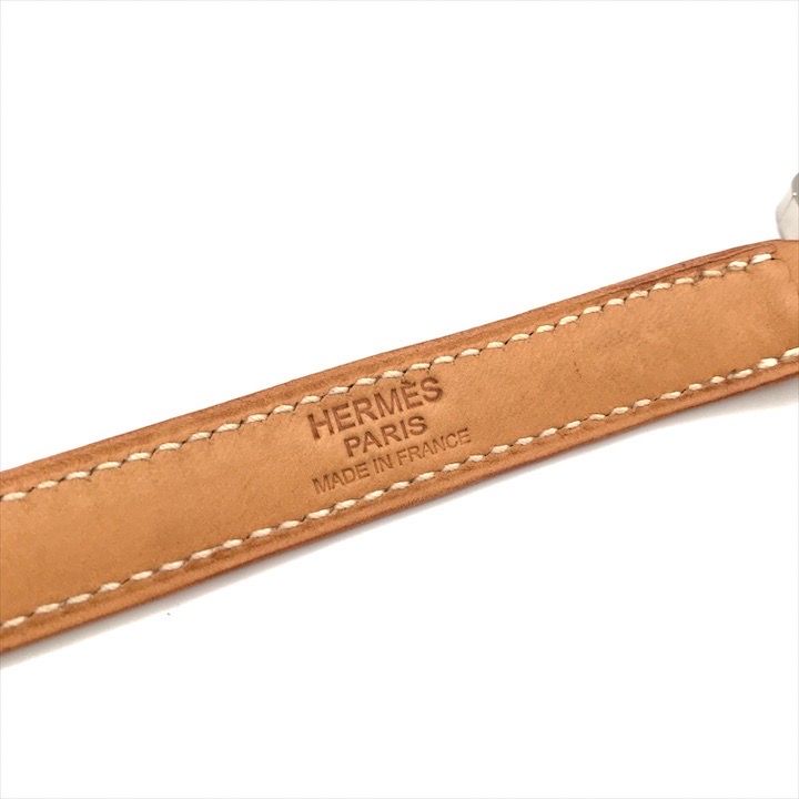 Hermes Kelly Bolide Silver Leather Shoulder Strap Bag Beige — view 6