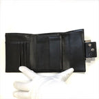 Fendi Zucca Trifold Wallet Compact FF Plate Canvas Leather Brown — view 6