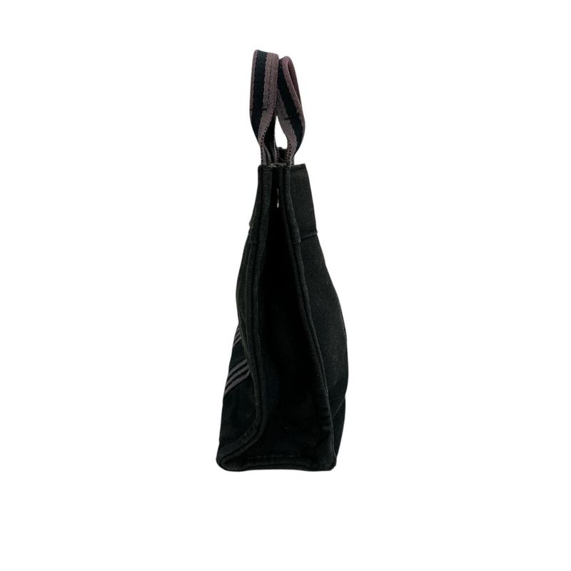 Hermes Canvas Handbag Fourre Tout PM Tote Bag Black — view 3