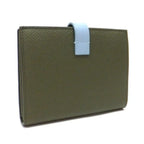 Celine Strap Wallet Grain Calfskin Green Light Blue Bicolor — view 2