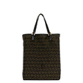 Fendi Tote Bag Brown Black Zucchino