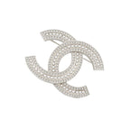 Chanel Brooch CC Logo Rhinestone Faux Pearl