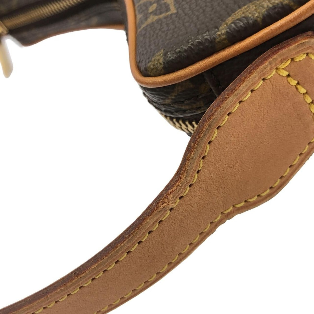 Louis Vuitton Monogram Pochette Croissant Shoulder Bag Brown Marron — view 4