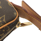 Louis Vuitton Monogram Pochette Croissant Shoulder Bag Brown Marron — view 6