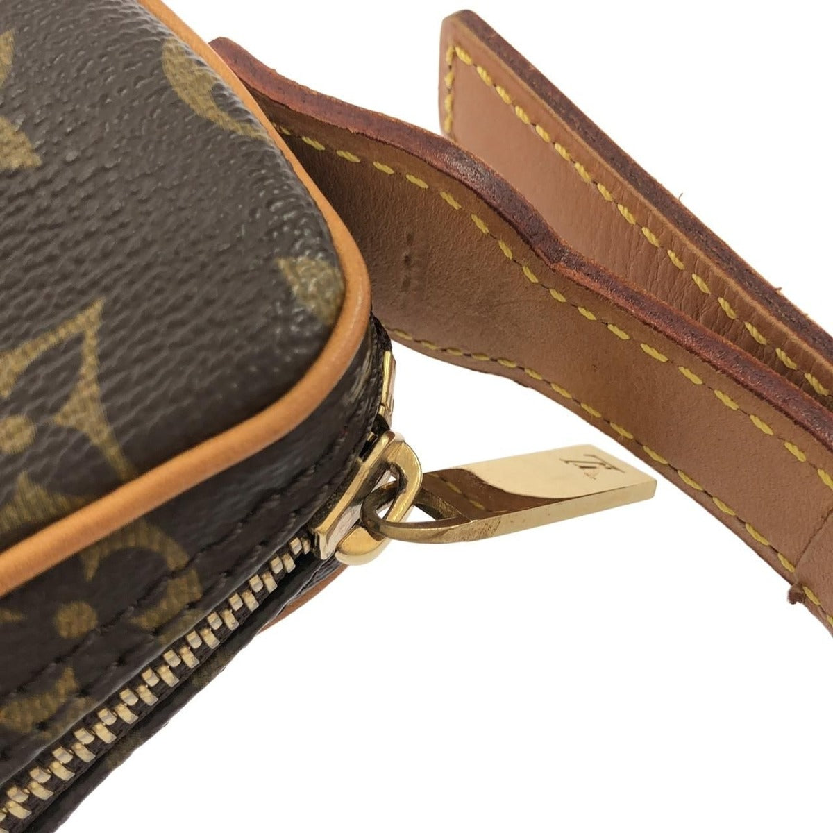Louis Vuitton Monogram Pochette Croissant Shoulder Bag Brown Marron — view 6