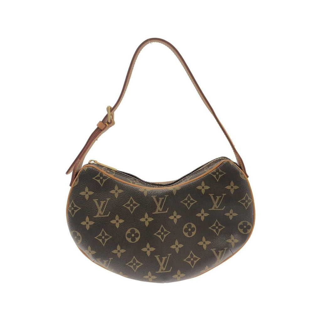 Louis Vuitton Monogram Pochette Croissant Shoulder Bag Brown Marron