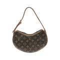 Louis Vuitton Monogram Pochette Croissant Shoulder Bag Brown Marron