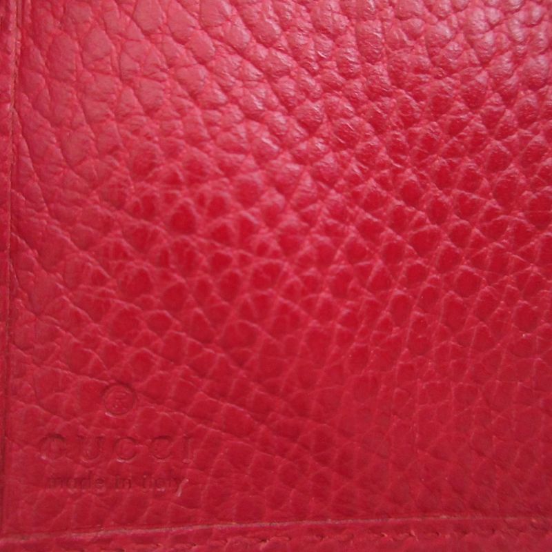 Gucci GG Marmont Compact Wallet Leather Red Bifold 0981 — view 9