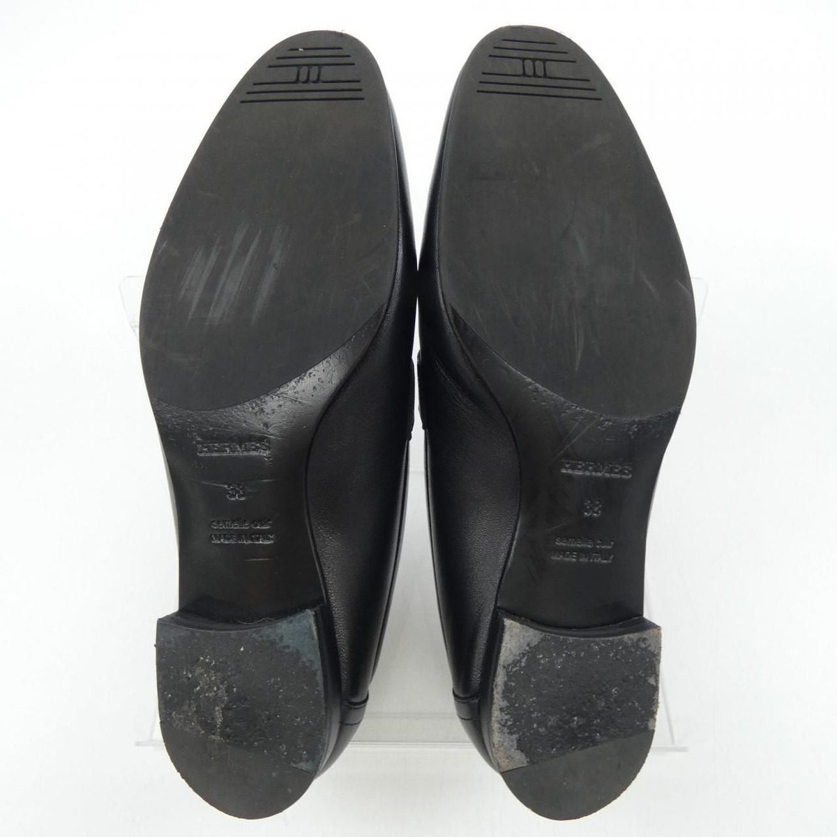 Hermes Paris Shoes Loafers Black — view 4