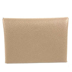 Hermes Coin Case Calvi Duo Epson Etoupe Grey