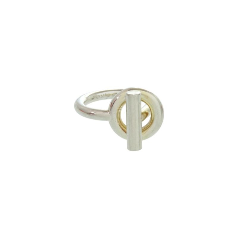 Hermes Echape Size 54 Silver 925 Ring 1257
