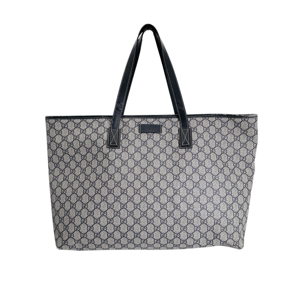 Gucci GG Supreme Tote Bag Gray