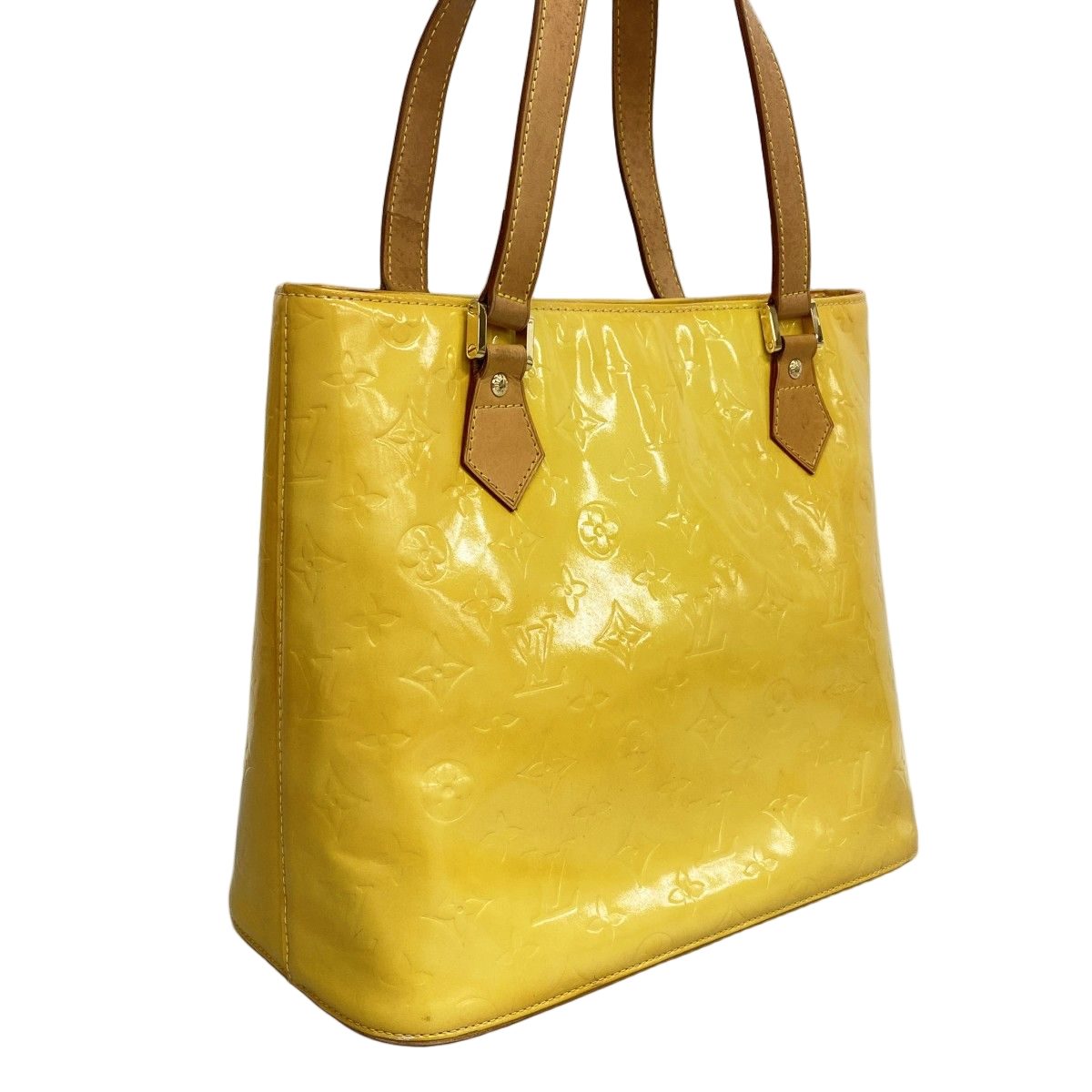 Louis Vuitton Tote Vernis Houston Lime Yellow — view 2