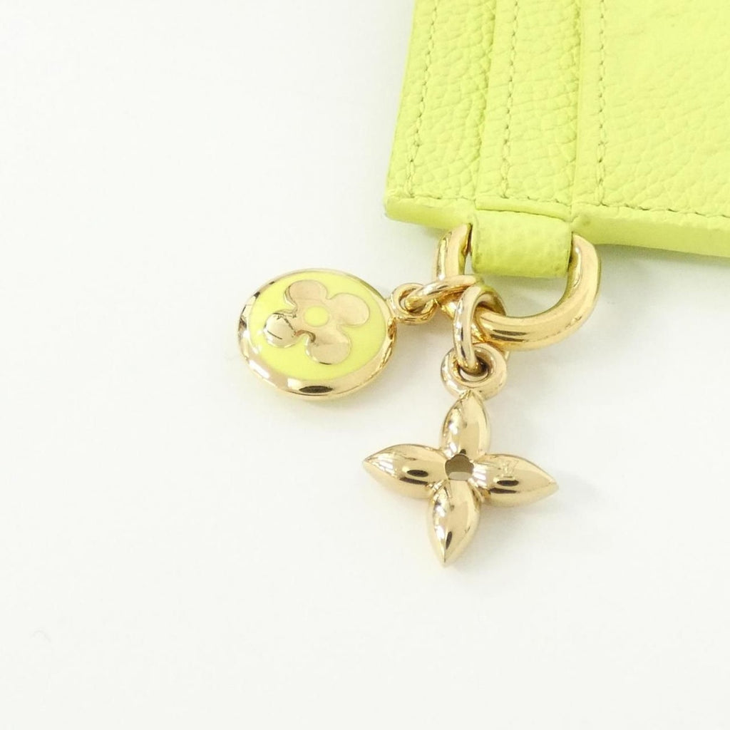 Louis Vuitton Monogram Empreinte Card Holder Lvcharm Case Zesty Lime — view 2