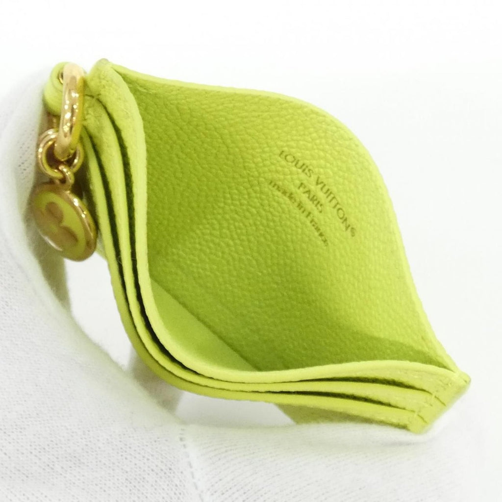 Louis Vuitton Monogram Empreinte Card Holder Lvcharm Case Zesty Lime — view 3