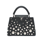 Louis Vuitton Yayoi Kusama LV YK Capucines MM Metal Dot Shoulder Bag 2-Way