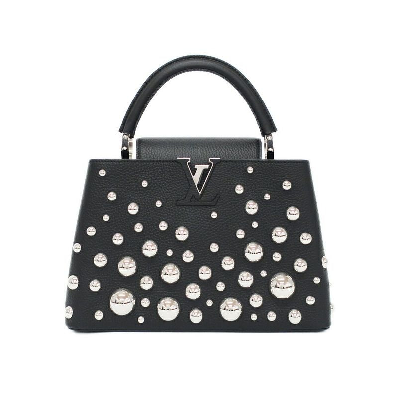 Louis Vuitton Yayoi Kusama LV YK Capucines MM Metal Dot Shoulder Bag 2-Way