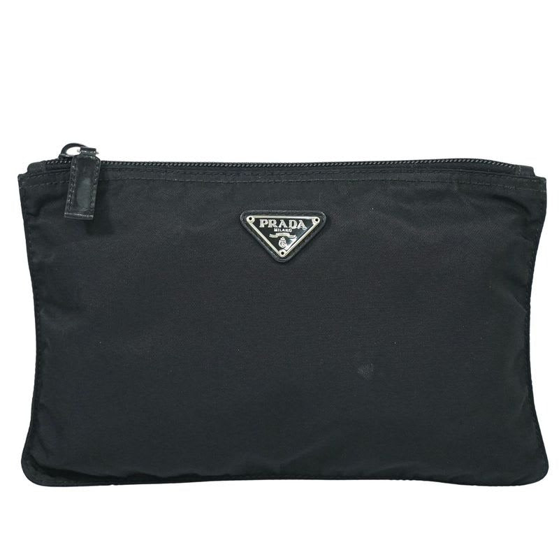 Prada Nylon Pouch Accessory Case Black Miscellaneous Goods
