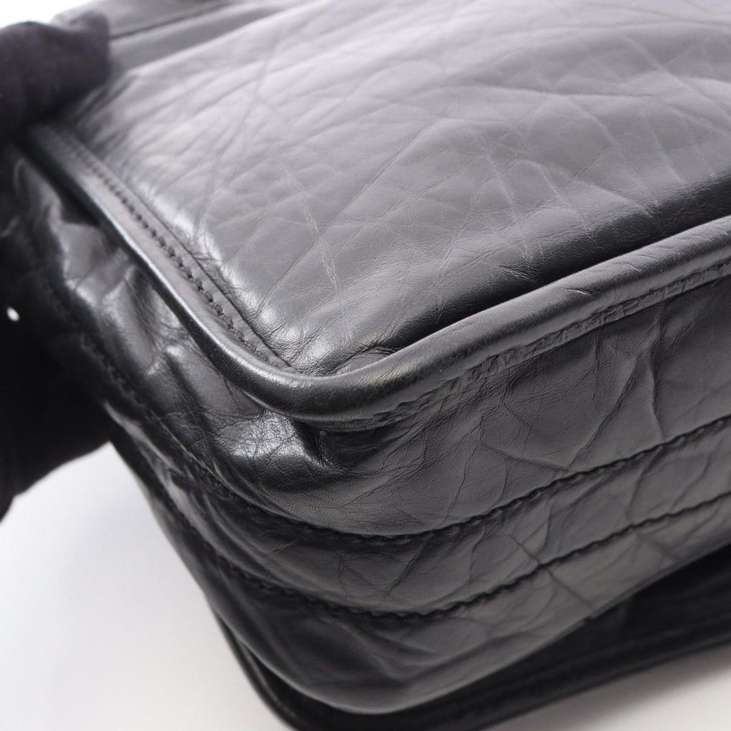 Chanel Shoulder Bag Wild Stitch Black Calf — view 7