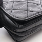 Chanel Shoulder Bag Wild Stitch Black Calf — view 9
