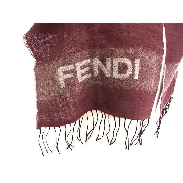 Fendi U-leh Kid Mohair Fringe Scarf Shawl Leh — view 2