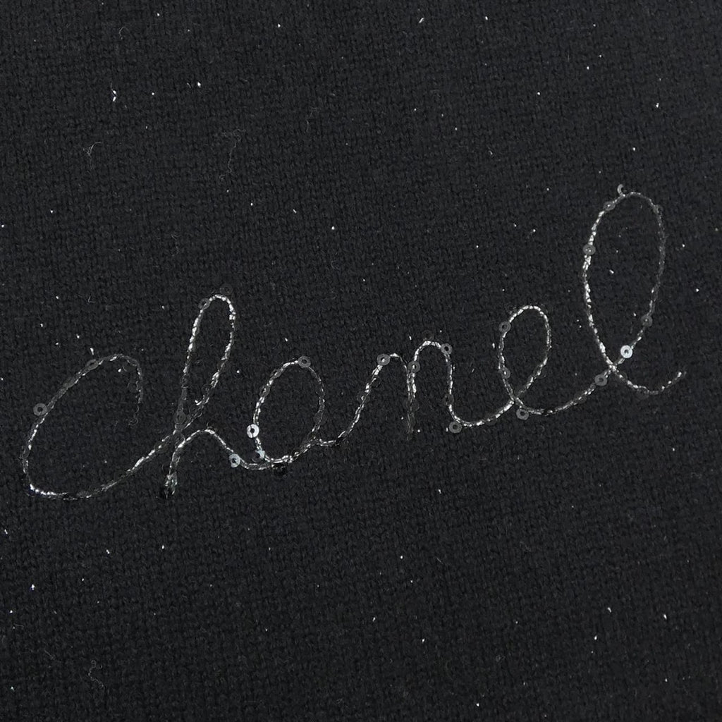 Chanel Scarf Cashmere Black — view 4