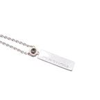 Tiffany & Co Necklace Bar Drop 18k White Gold Diamond — view 2