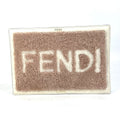 Fendi Miscellaneous Goods Logo PC Cover IPAD 7 Ar921 Leather Pink