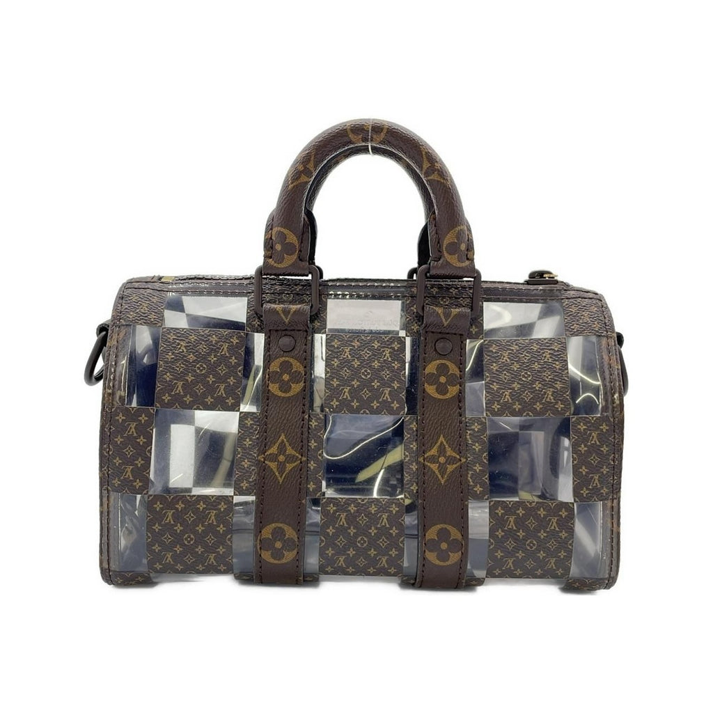 Louis Vuitton Monogram Chess Keepall Bandouliere Boston Bag — view 2