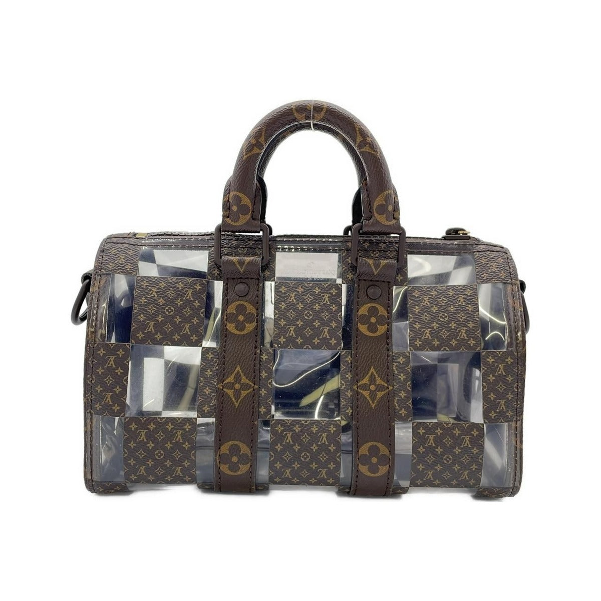 Louis Vuitton Monogram Chess Keepall Bandouliere Boston Bag — view 2