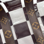 Louis Vuitton Monogram Chess Keepall Bandouliere Boston Bag — view 8