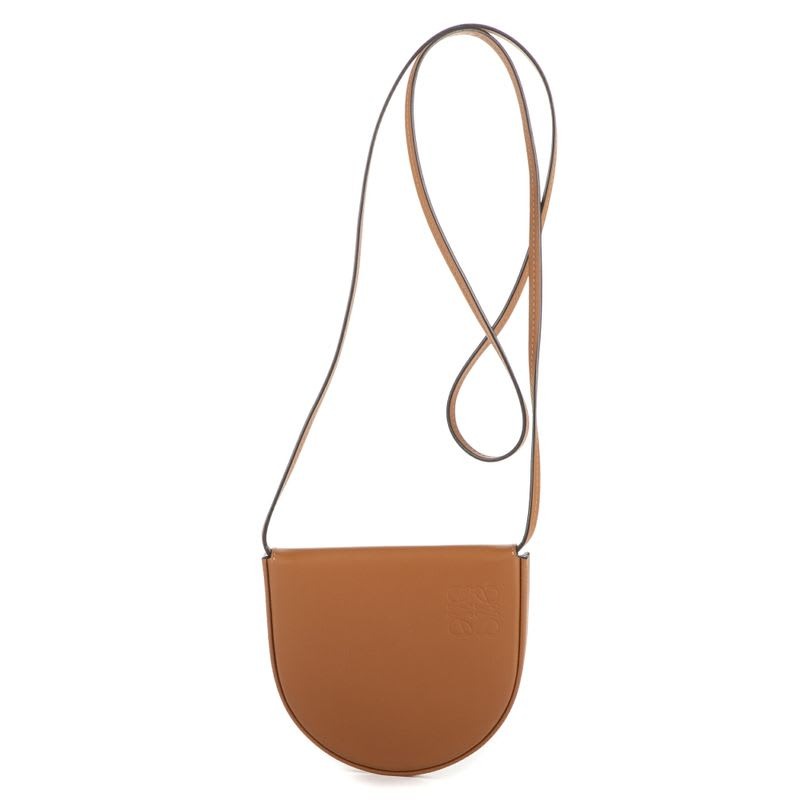 Loewe Mini Zip Crossbody Brown Calfskin Leather