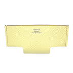 Hermes Pocket Leather Light Yellow Card Case