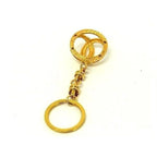 Chanel Bag Charm CC Logo Gold Metal Key Holder Key Ring — view 2