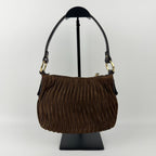Fendi Shoulder Bag Brown Suede Vintage — view 2