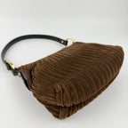 Fendi Shoulder Bag Brown Suede Vintage — view 9