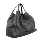 Gucci Tote Soho Leather Black Gold — view 2